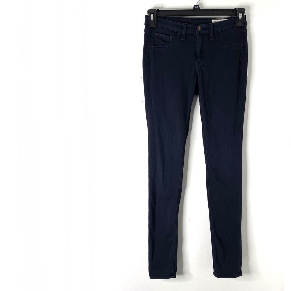 rag & bone Midnight Navy Blue Legging Pants Stretch Skinny Five Pocket Zip Fly